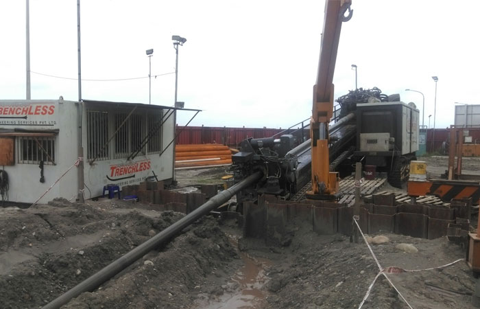 GD3500-LS HDD Machine In Gas Authority of India Ltd(GALL)project of directional crossing Yamuna river with steel pipe Φ915mm×2000m