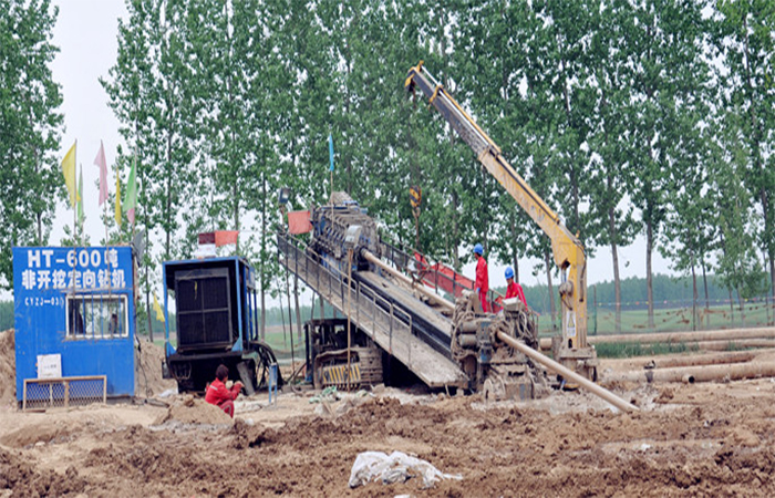 GD6000-LS HDD Machine in Natural Gas Pipeline crossing project in Kaifeng City Henan Province